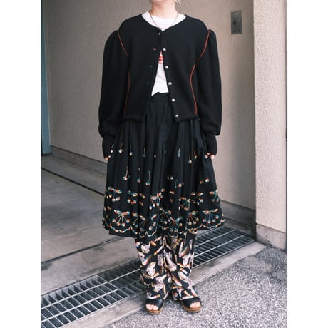 black tyrol cardigan
