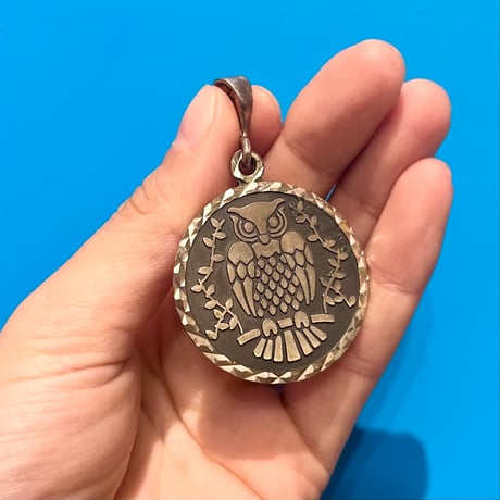 Mexico silver / "owl" pendant top