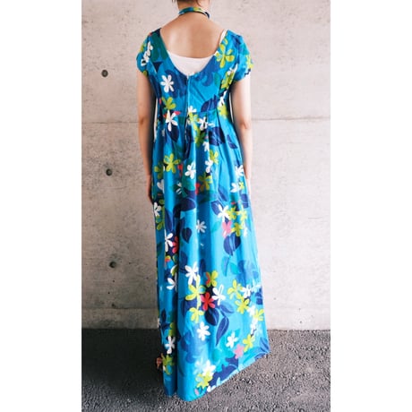 70s colorful flower dress
