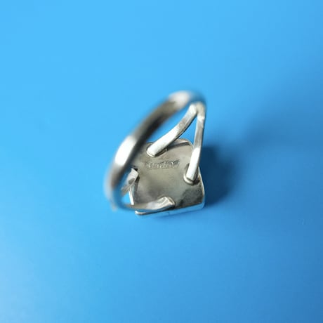 navajo / square turquoise ring