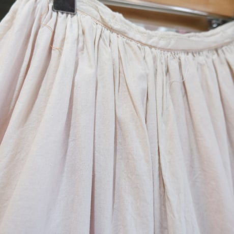 antique / satin × cotton skirt