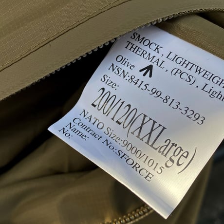 British army / "dead stock" PCS thermal smock