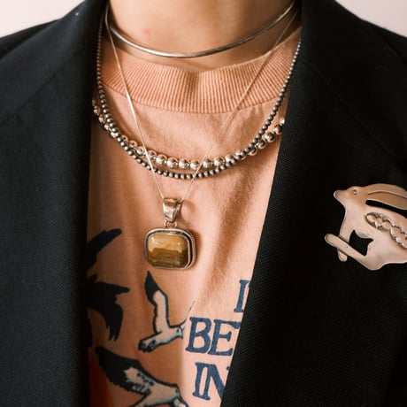 navajo / picture jasper necklace