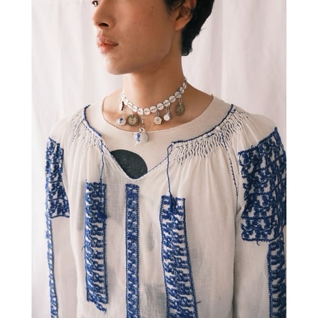 eski. original shell chain necklace "pot&cup"