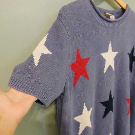 "star" cotton knit