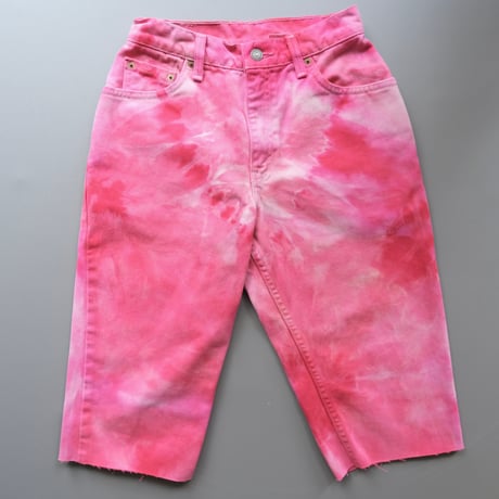 Levi’s / tie dye half denim “pink”