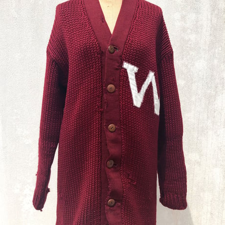 50s〜 unknown / lettered  cardigan