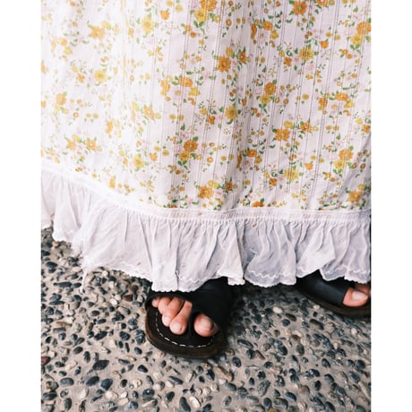 70s flower dress ※as is