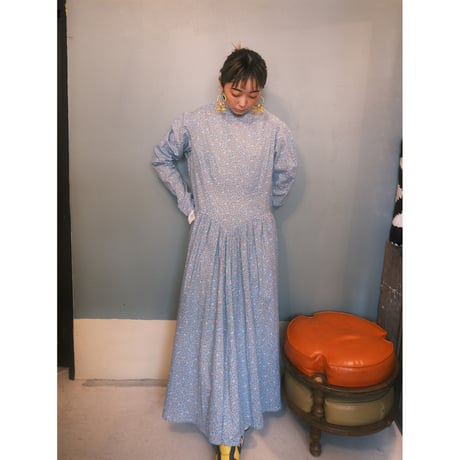 60-70s vintage flower dress