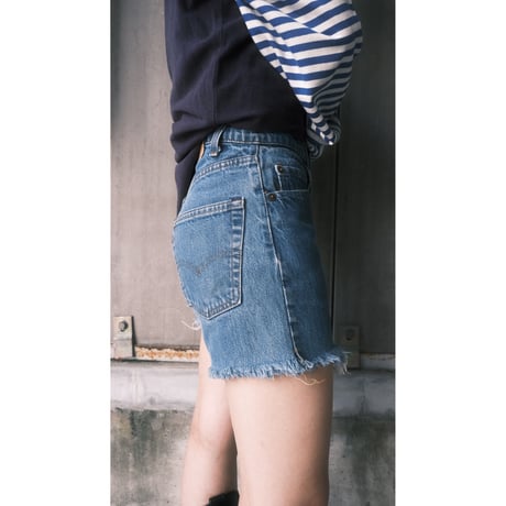 80s Levi's cutoff denim / made in USA