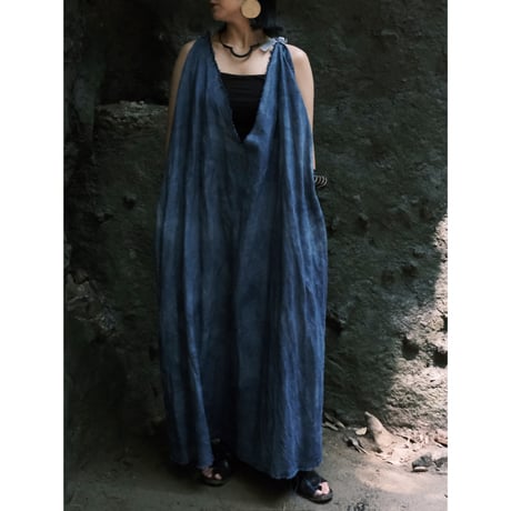 eski.  original dress / overdye "blue"