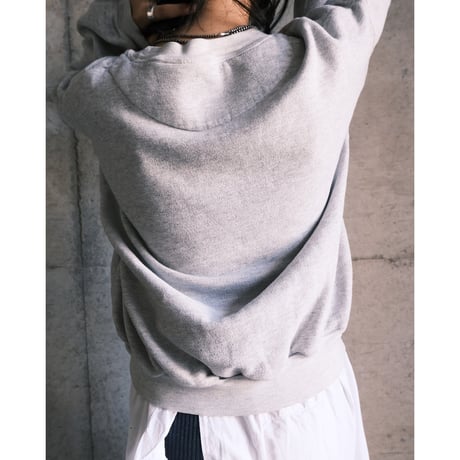 “SNOOPY” embroidery gray sweat