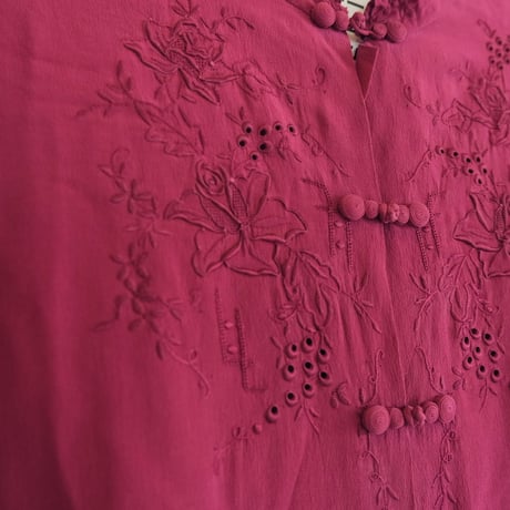 silk china blouse