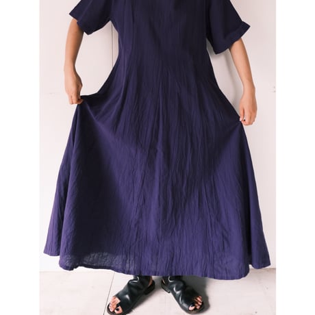 cotton dress / purple