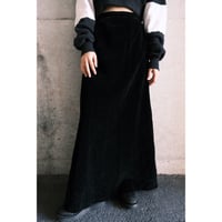 〜70s velour long flare skirt