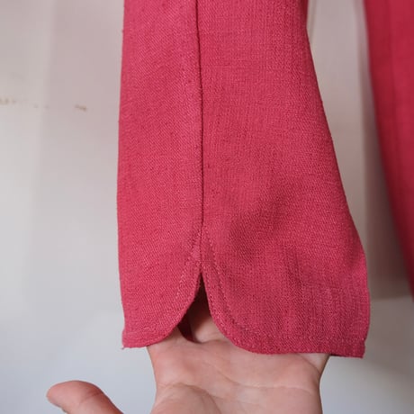 vivid pink slacks