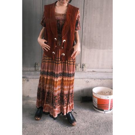 leather vest with star concho
