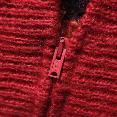 flower knit cardigan / mohair