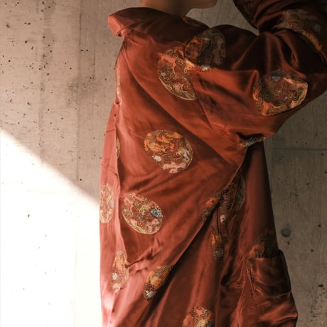 China  gown / wine red
