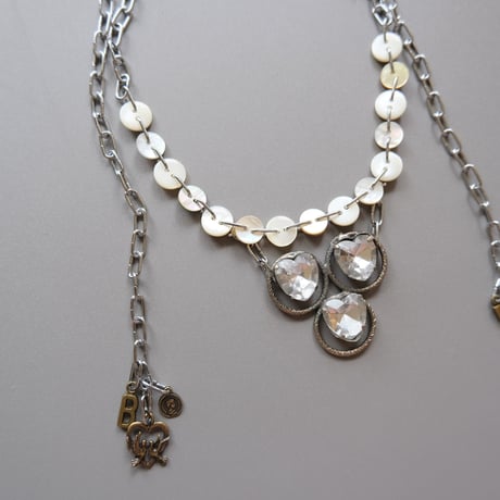 eski. original "shell × chain" necklace