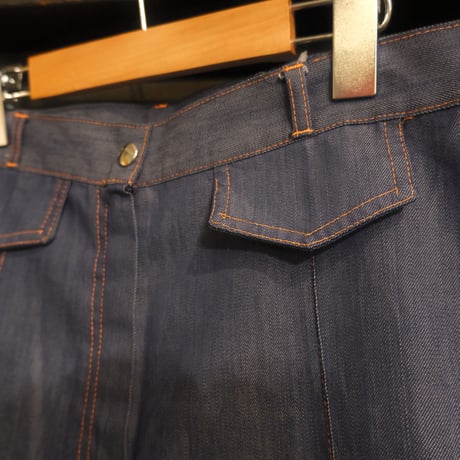 〜70s unknown / light oz flare chambray pants