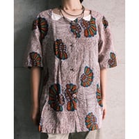 African batik unique neck-hole tops