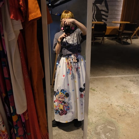 remake skirt / "Mickey × Minnie"