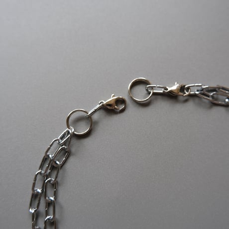 eski. original "shell × chain" necklace