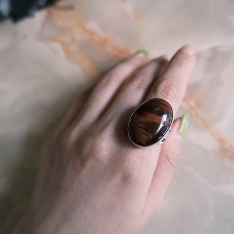 red tiger eye ring