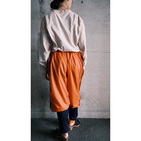 “adidas” orange nylon half pants
