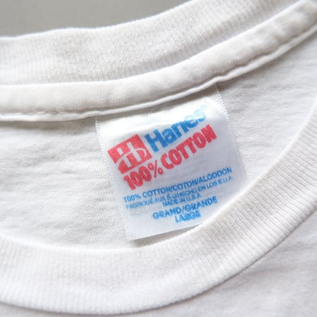 Hanes / olp print tee / white