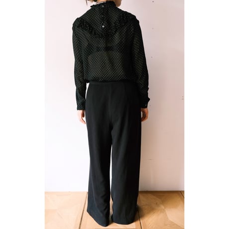TAKEO NISHIDA / black slacks