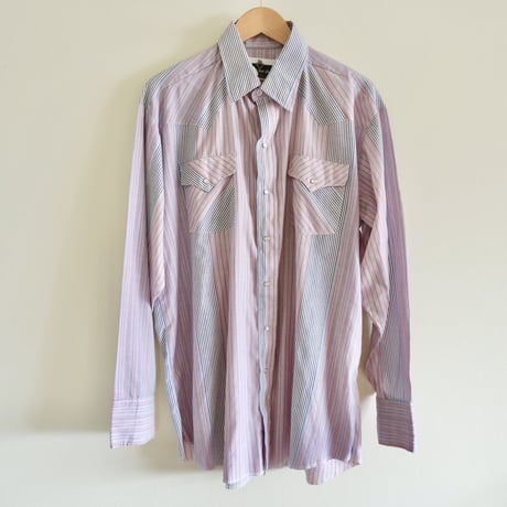 Ranch and town / stripe western shirt