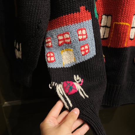 3D cotton knit "church"