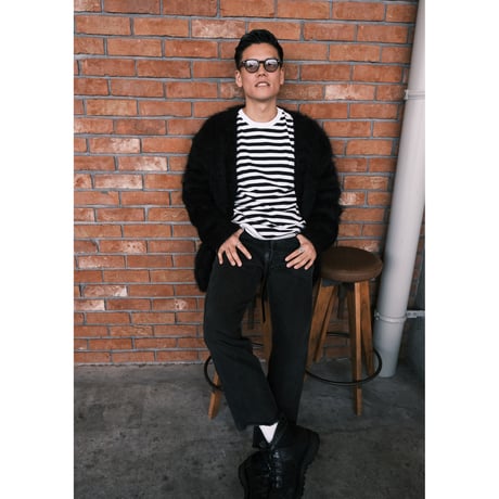 "BAA COSTUME MFG." / king mohair sweater / black
