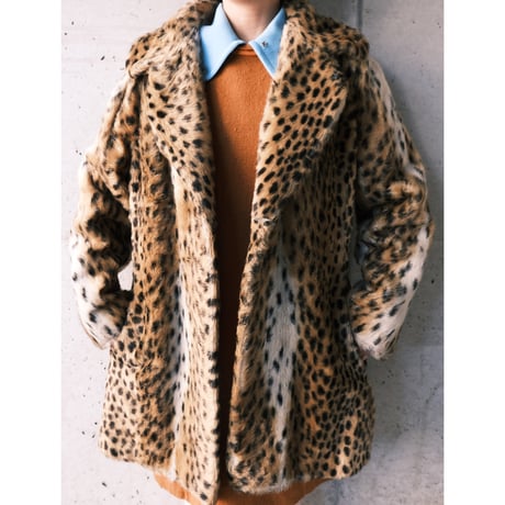 60-70s leopard coat