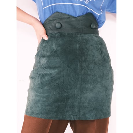 leather mini skirt