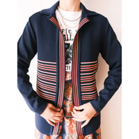 〜70s poly jersey cardigan