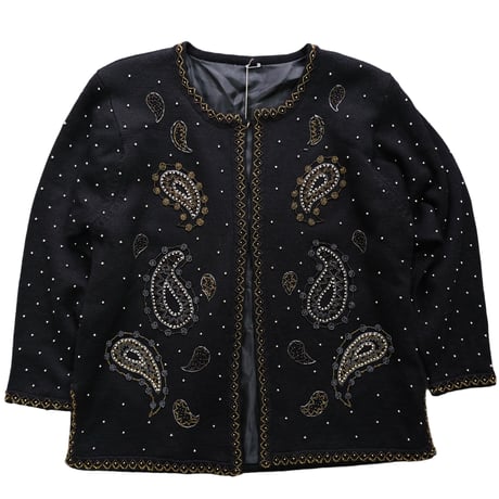 beaded embroidery cardigan
