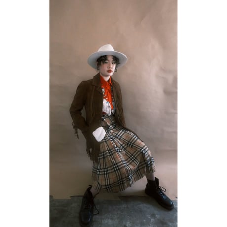 eski. original felt hat / ivory