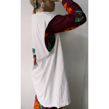 cutoff print tee