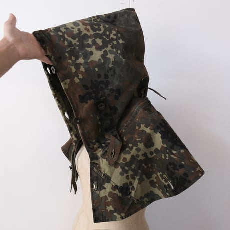 German army / tent sheet porch and cape with hood