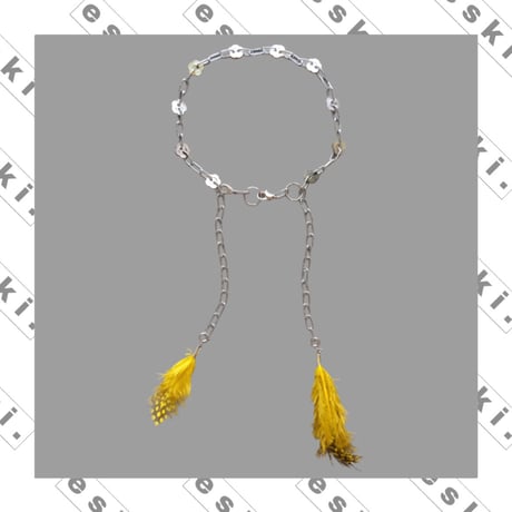 eski. original "shell × chain" necklace