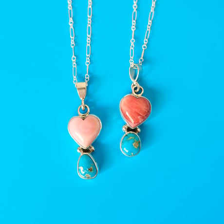 navajo / "heart" necklace