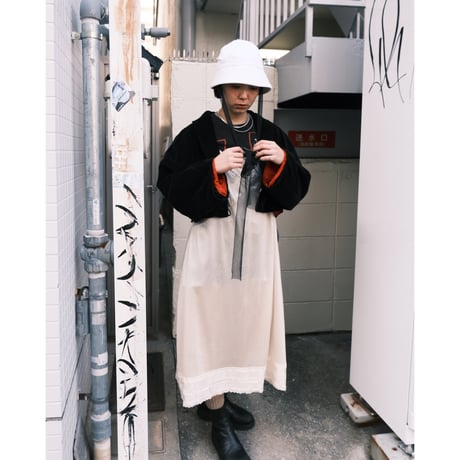 short length velours jacket