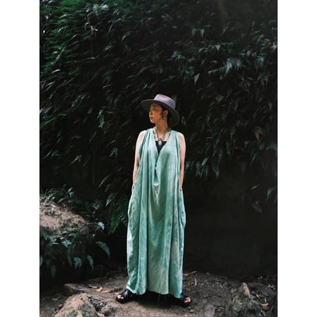 eski.  original dress / overdye "green"