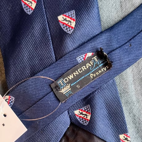 "繕う" collaboration beads embroidery necktie "navy"