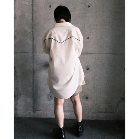 western shirt / white
