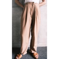 2 tuck pants / beige
