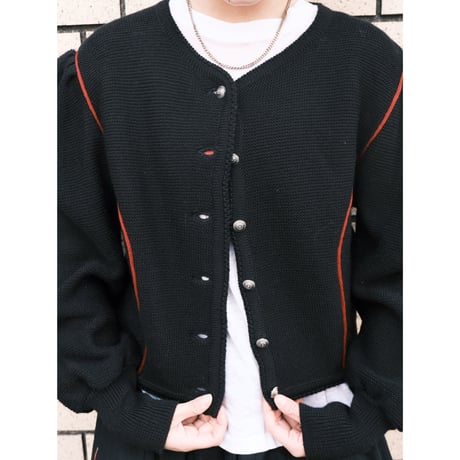 black tyrol cardigan